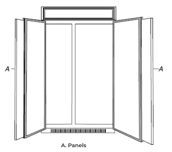 JENNAIR JBSS42E22L 42 Inch Counter Depth Built In Side by Side Refrigerator - doorsf