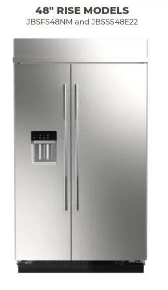 JENNAIR JBSS42E22L 42 Inch Counter Depth Built In Side by Side Refrigerator - fig 2