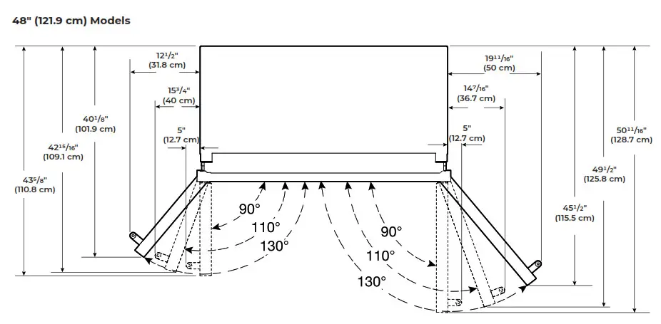 JENNAIR JBSS42E22L 42 Inch Counter Depth Built In Side by Side Refrigerator - fig 65