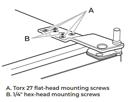 JENNAIR JBSS42E22L 42 Inch Counter Depth Built In Side by Side Refrigerator - mounting screws