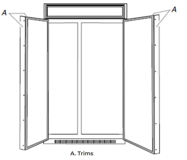 JENNAIR JBSS42E22L 42 Inch Counter Depth Built In Side by Side Refrigerator - top
