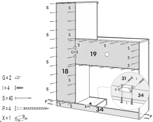JCM Office Furniture Desks and Tables - part list 14