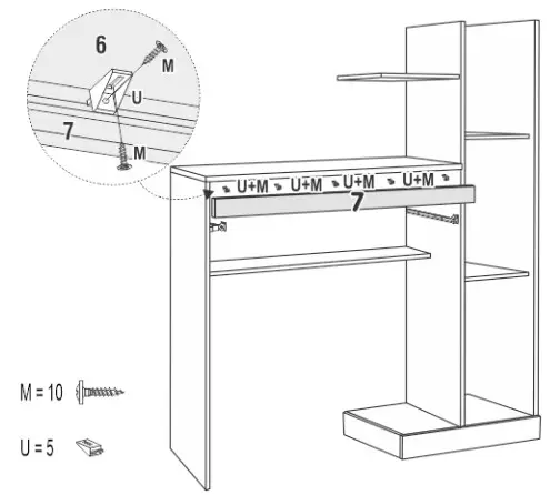 JCM Office Furniture Desks and Tables - part list 9