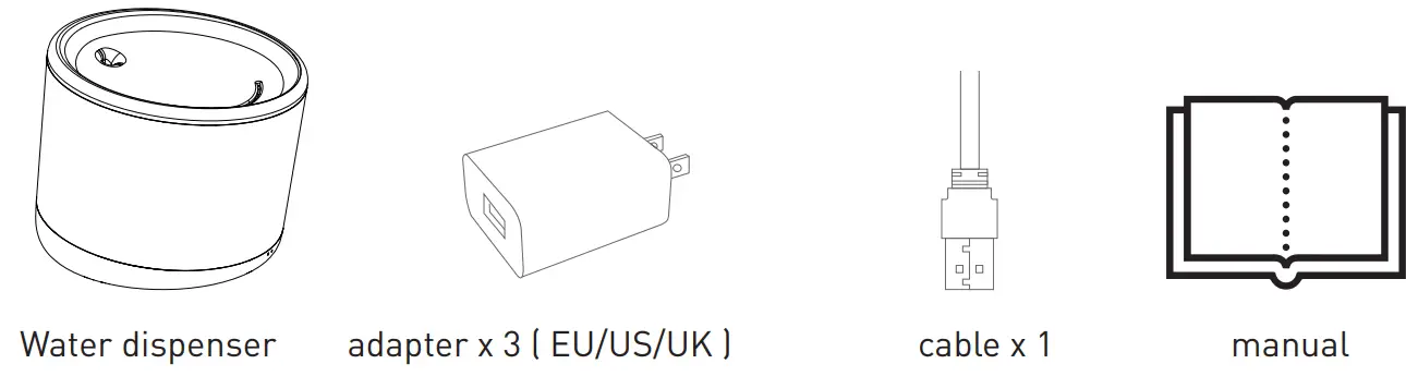 TELLUR TLL331471 2L Smart WiFi Pet Water Dispenser fig 1