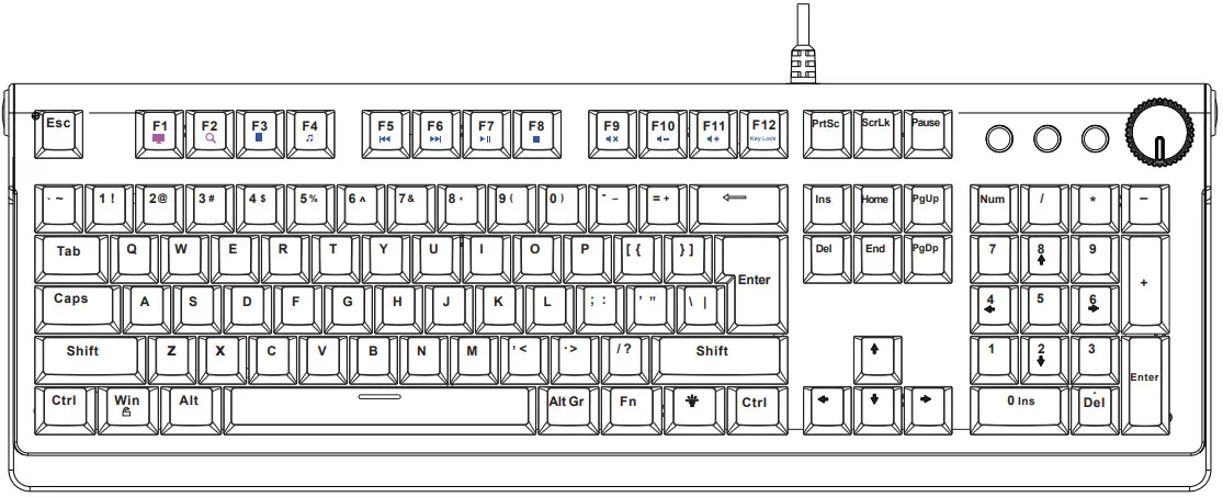 QUDO PRO MK12 Typhoon Mechanical Gaming Keyboard