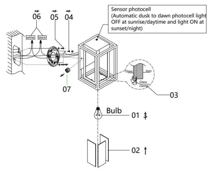 Maxax 2504 1W-2PK Montpelier 9.52 Inch H Black Hardwired Outdoor Wall Lantern Sconces