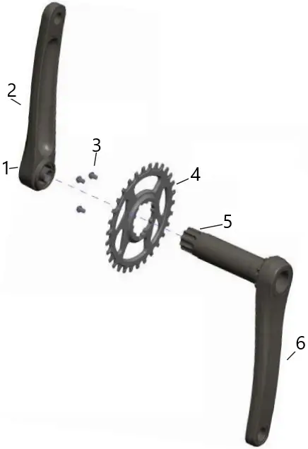 PRAXIS M24 MTN Crank Cadet Mountain Bike Crankset A01