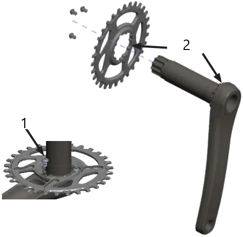 PRAXIS M24 MTN Crank Cadet Mountain Bike Crankset A02A