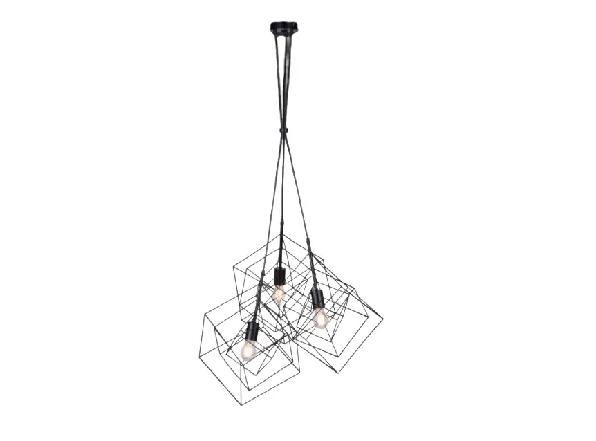 Leuchtendirekt Im-15490-18 Skeletton Pendant 3-bulb Light Black Instruction Manual