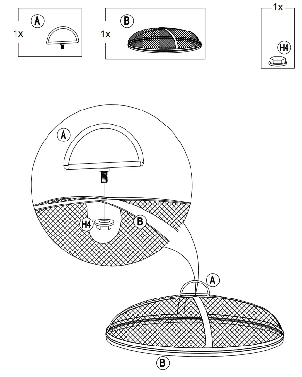 SUNJOY GROUP A301026800 Woven 30 Inch Outdoor Round Wood Burning Firepit - Fig 21
