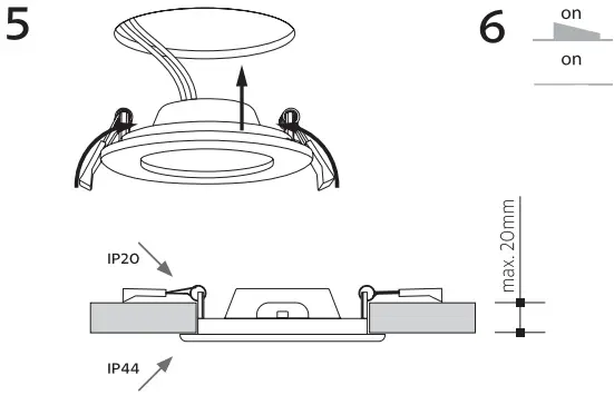 Recessed mounting fig