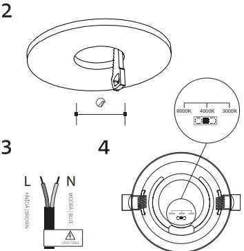 Recessed mounting fig