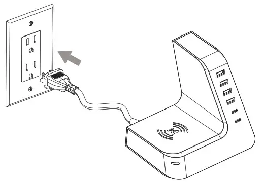 atomi AT1893 Multi Device Qi Charge Tower - Charging Your Devices 1