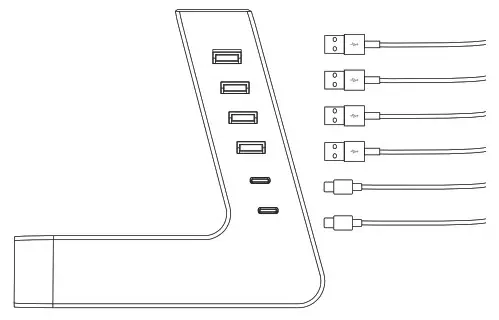 atomi AT1893 Multi Device Qi Charge Tower - Charging Your Devices 2
