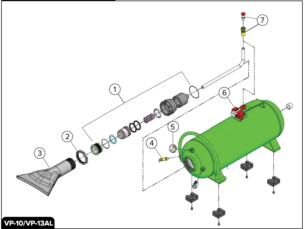 TSI VIPER VP18AL 18 Liter Viper Tire Bead Seater 5