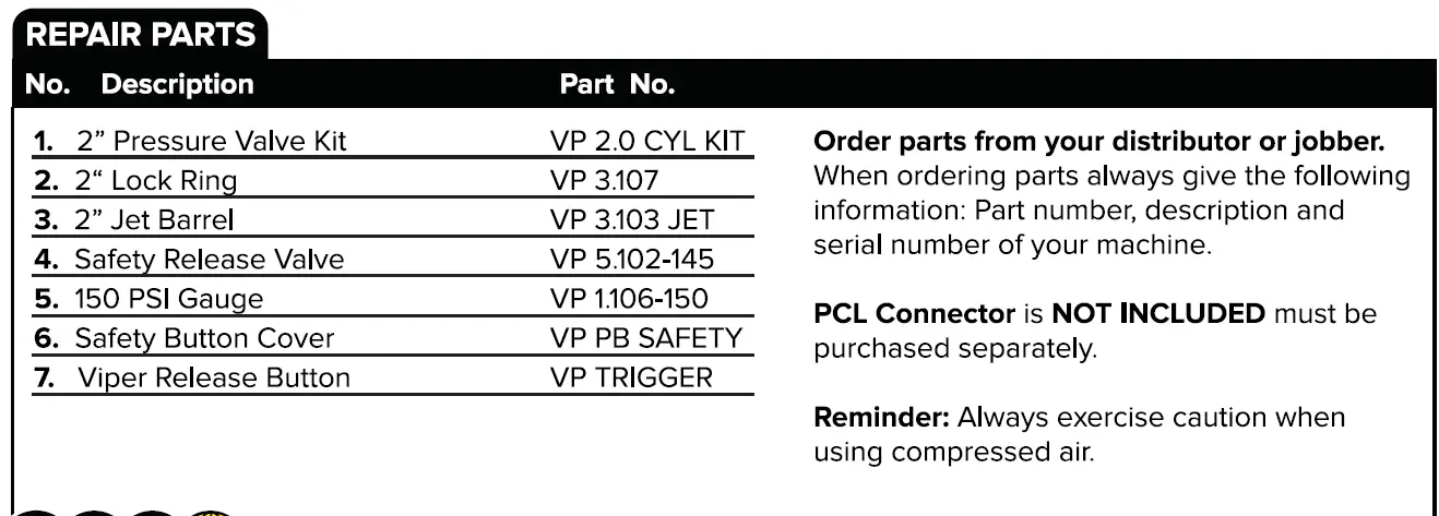 TSI VIPER VP18AL 18 Liter Viper Tire Bead Seater 8