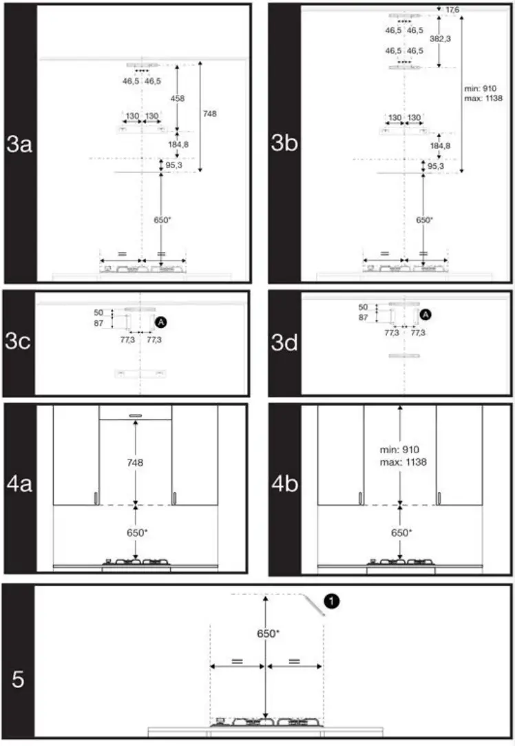 GRUNDIG GDSP2474BBSC Black Chimney Hood - fig 4