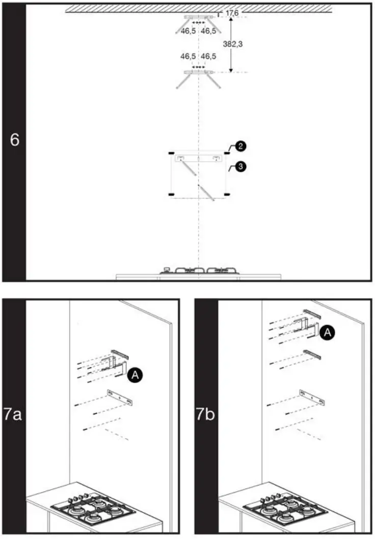 GRUNDIG GDSP2474BBSC Black Chimney Hood - fig 5