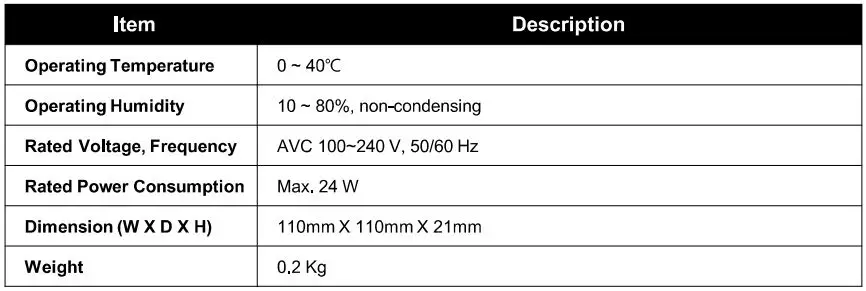 KAON KSTB 6200 IP Set Top Box Installation Guide - Operating Environment