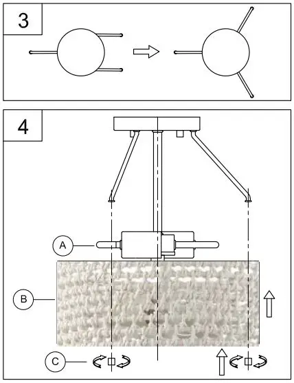 PROGRESS LIGHTING P350223 Sugar Reef 12 Inch 2-Light Cottage White Semi-Flush Mount Ceiling Light-6