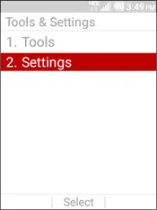 Select Settings