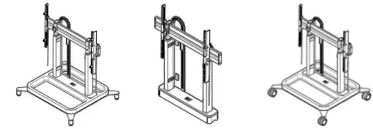 vogel-s-2005-and-2008-RIS-Motorized-Display-Lift-Floor-Wall-Solution-FIG1