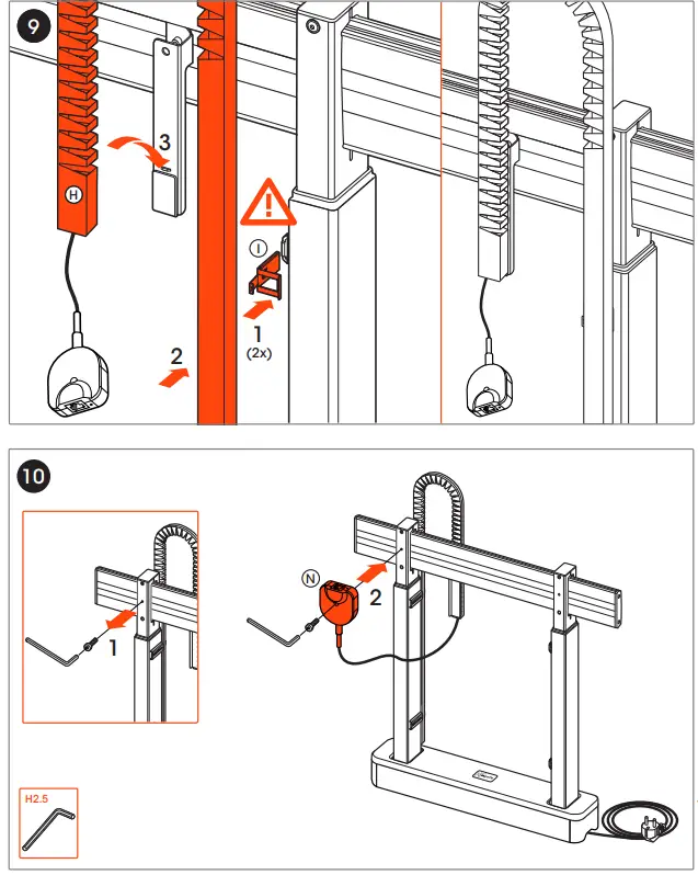 vogel-s-2005-and-2008-RIS-Motorized-Display-Lift-Floor-Wall-Solution-FIG12
