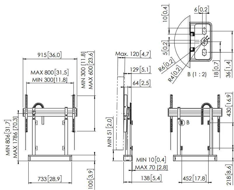 vogel-s-2005-and-2008-RIS-Motorized-Display-Lift-Floor-Wall-Solution-FIG20