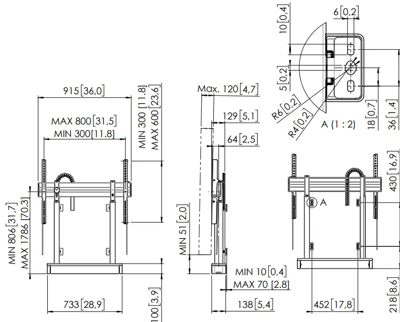 vogel-s-2005-and-2008-RIS-Motorized-Display-Lift-Floor-Wall-Solution-FIG21