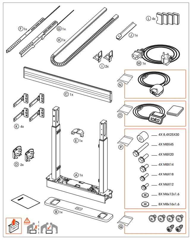 vogel-s-2005-and-2008-RIS-Motorized-Display-Lift-Floor-Wall-Solution-FIG5