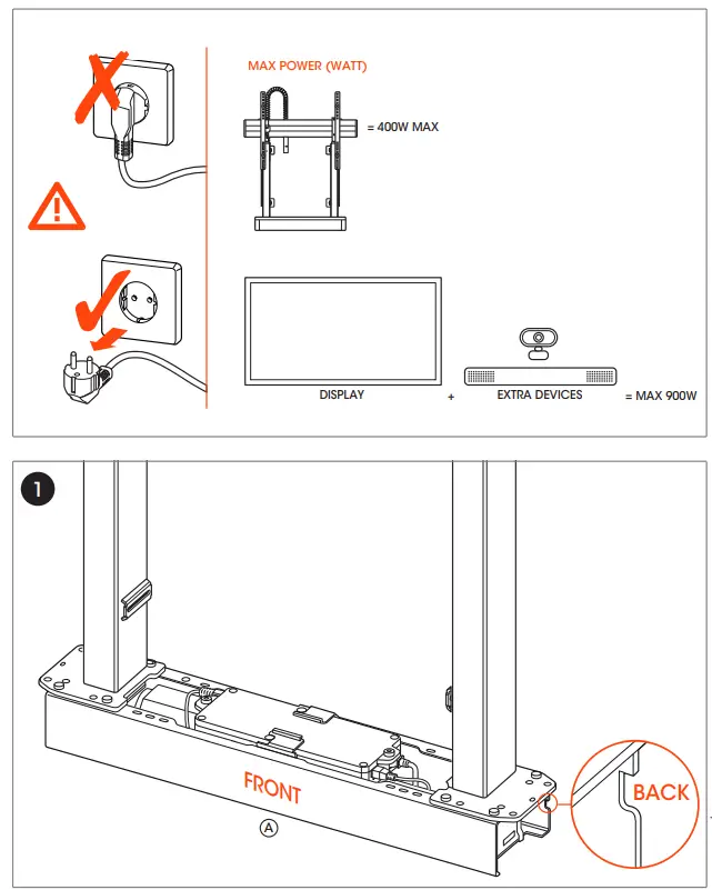 vogel-s-2005-and-2008-RIS-Motorized-Display-Lift-Floor-Wall-Solution-FIG6