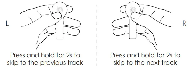 AUKEY EP-T21 True Wireless Earbuds with Noise Cancellation Mic - Skip Tracks