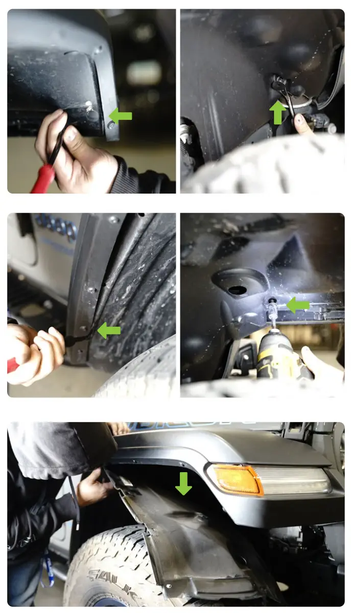 DV8 OFFROAD FDJL-06 Spec Series Tube Fenders - fig 1