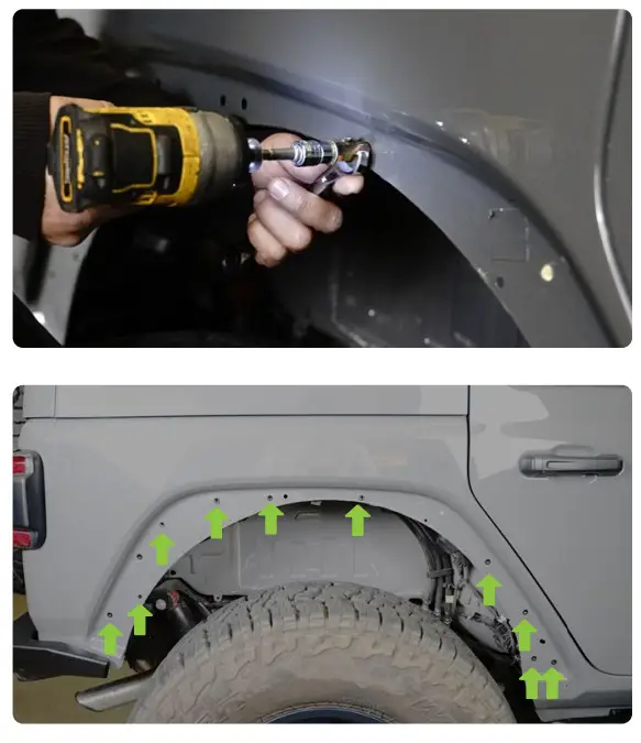 DV8 OFFROAD FDJL-06 Spec Series Tube Fenders - fig 21