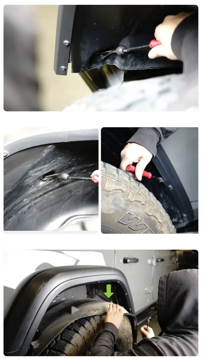 DV8 OFFROAD FDJL-06 Spec Series Tube Fenders - fig 3