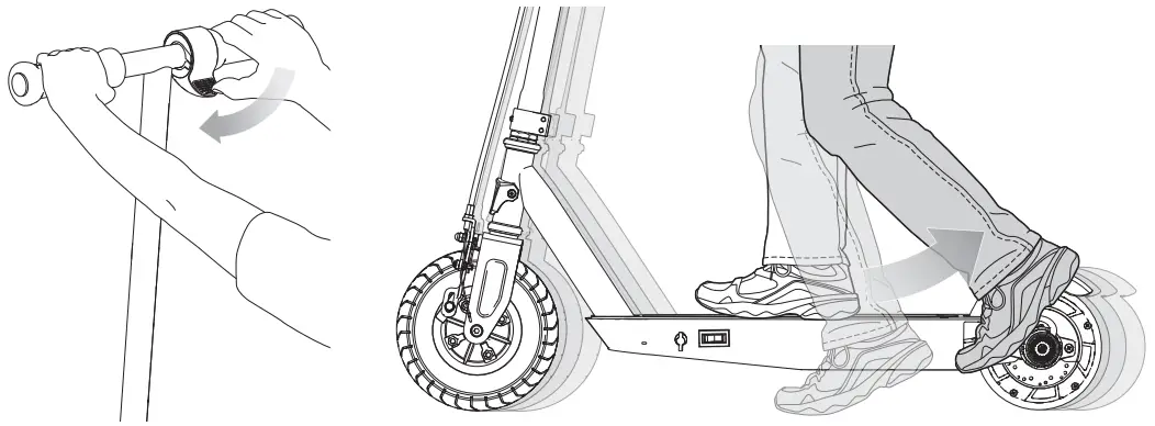 Razor BlackLabelE100 Electric Hub Motor Scooter - fig 5