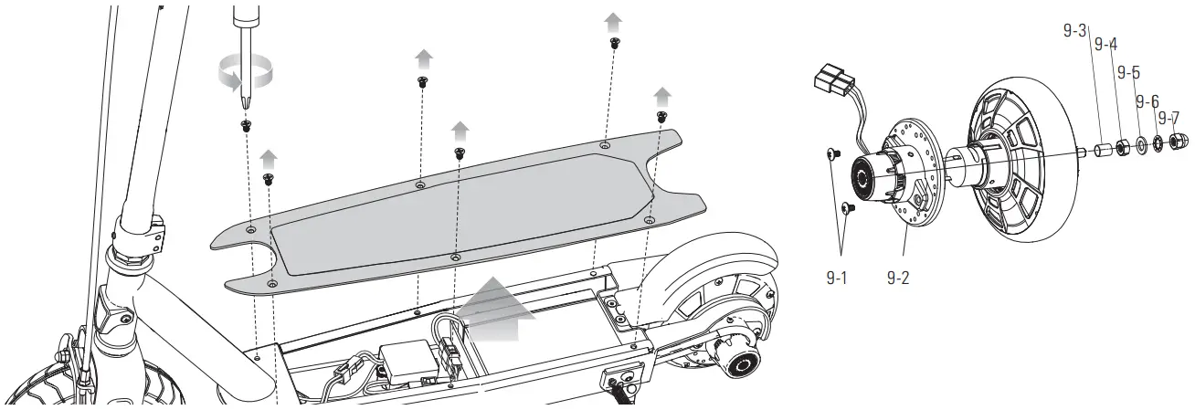 Razor BlackLabelE100 Electric Hub Motor Scooter - fig 9