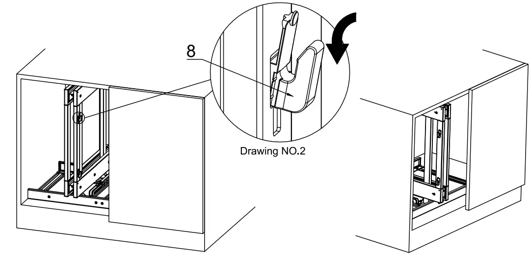 SortWise SW POCS CK003 20 Inch Blind Corner Organizer - fig 2