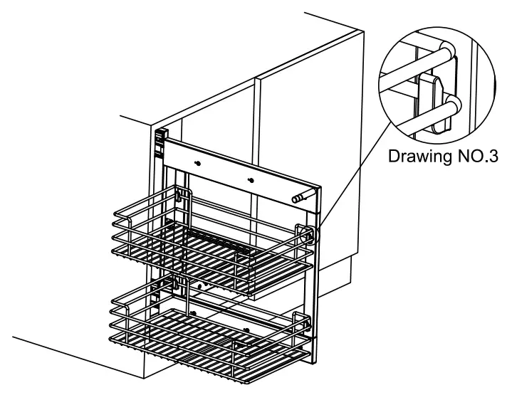 SortWise SW POCS CK003 20 Inch Blind Corner Organizer - fig 4