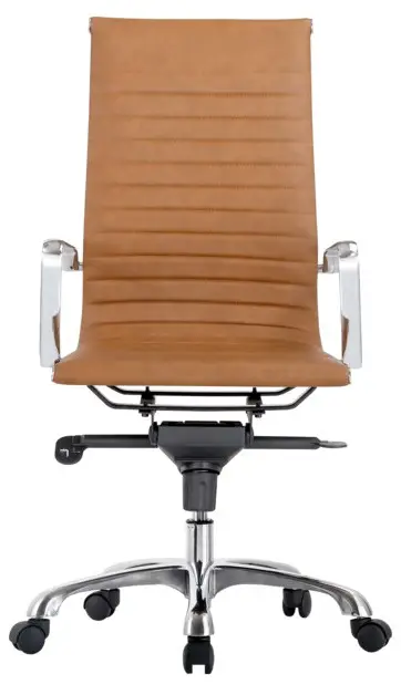 MOES ZM-1002-40 Omega Swivel Office Chair Low Back Tan