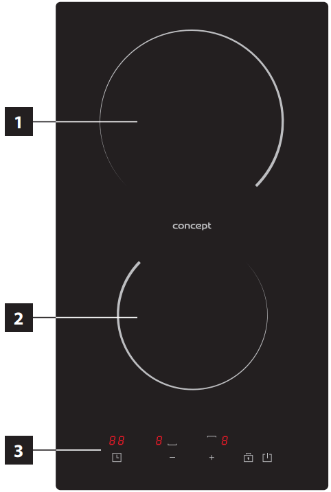 concept SDV1230 Built in Glass Ceramic Hob - fig