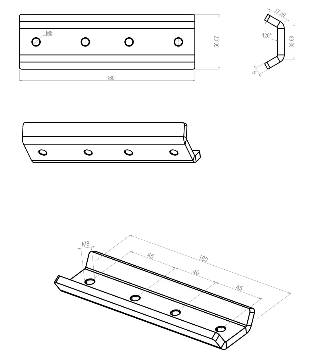 HAGOR 3222 CPS Pole Connector - Dimensions
