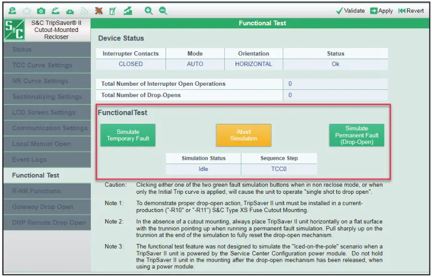 S C TripSaver II Cutout Mounted Recloser Outdoor Distribution Kit - Configuration 100