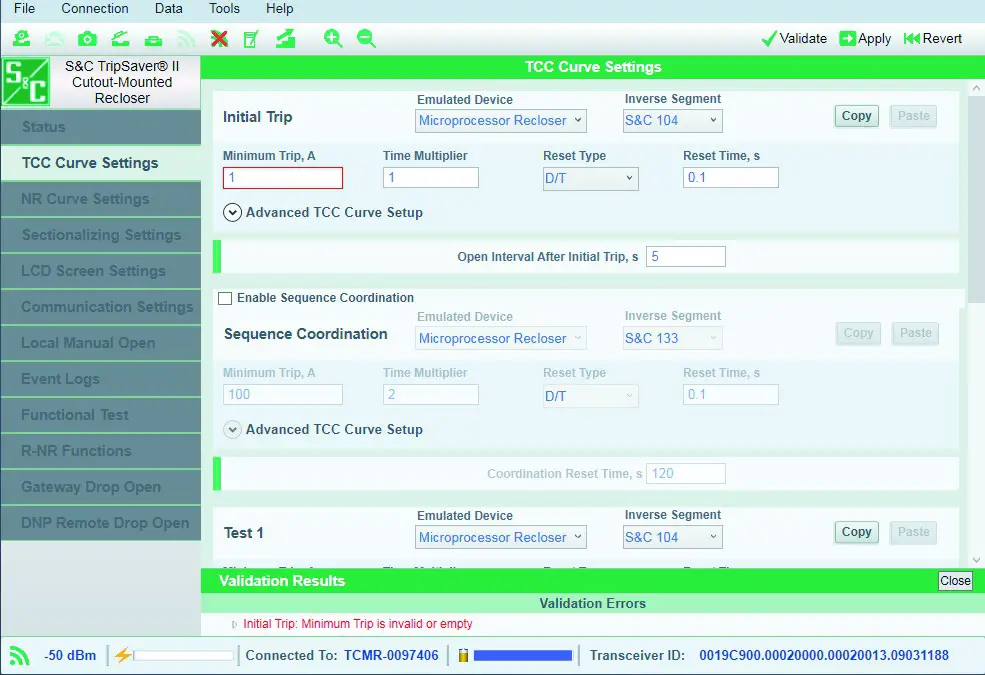 S C TripSaver II Cutout Mounted Recloser Outdoor Distribution Kit - Configuration 27
