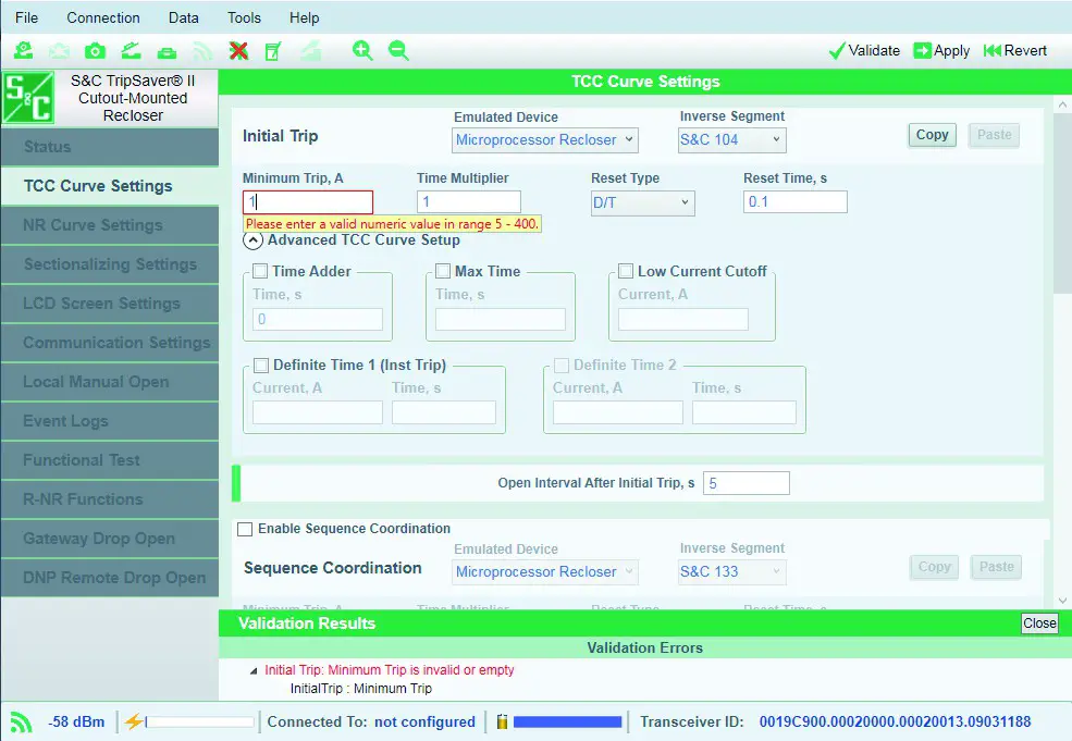 S C TripSaver II Cutout Mounted Recloser Outdoor Distribution Kit - Configuration 28