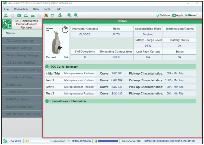 S C TripSaver II Cutout Mounted Recloser Outdoor Distribution Kit - Configuration 3