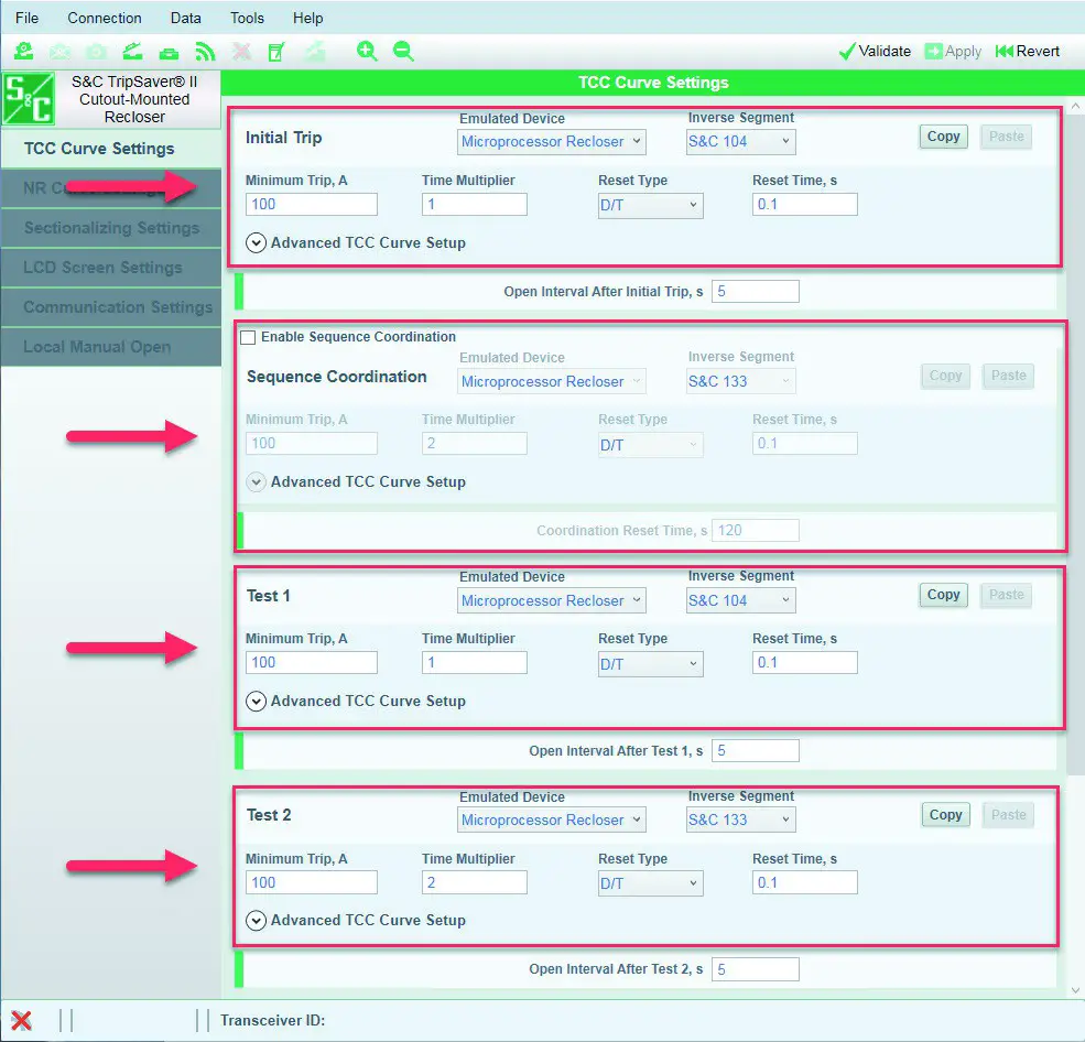S C TripSaver II Cutout Mounted Recloser Outdoor Distribution Kit - Configuration 44