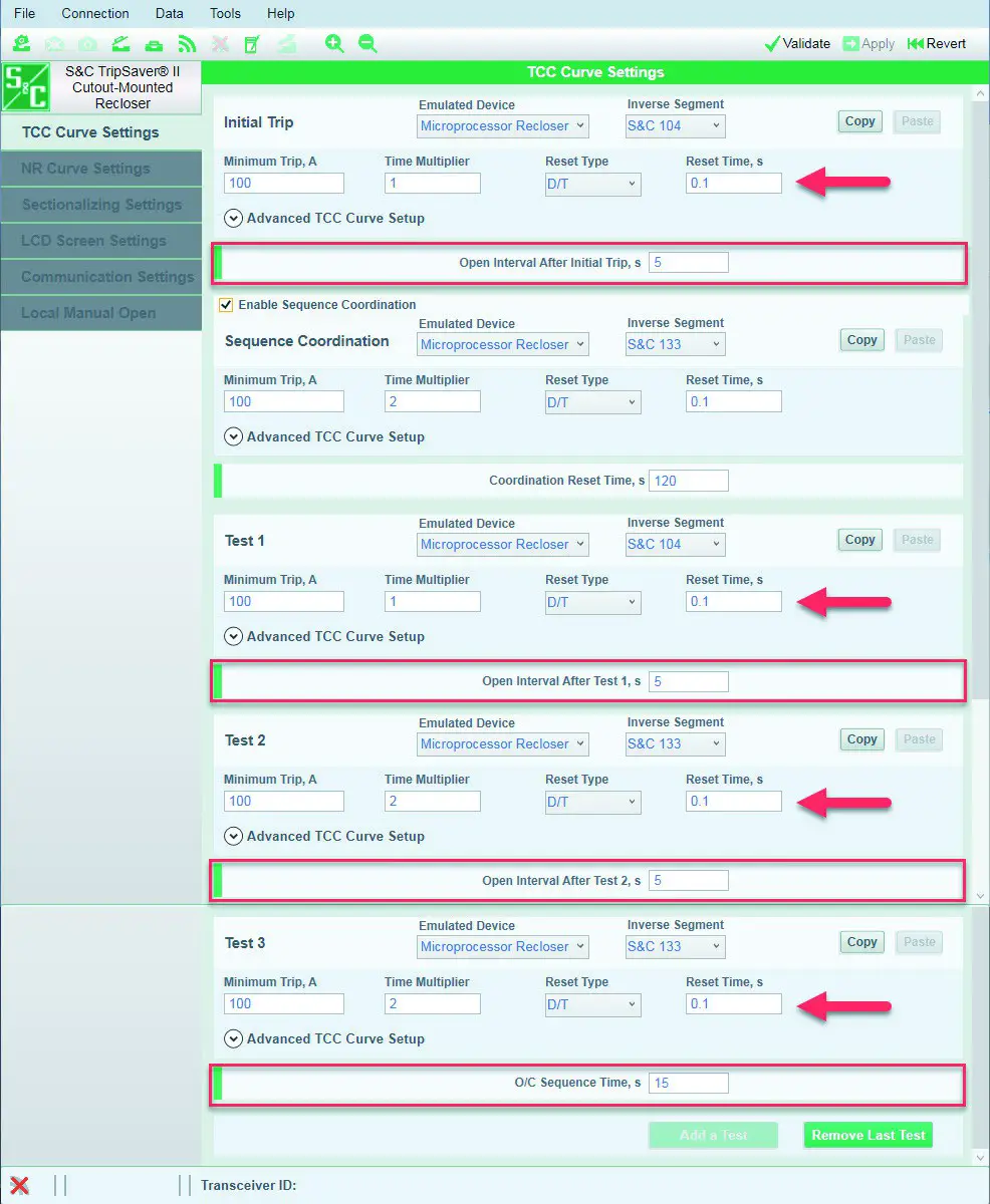 S C TripSaver II Cutout Mounted Recloser Outdoor Distribution Kit - Configuration 49