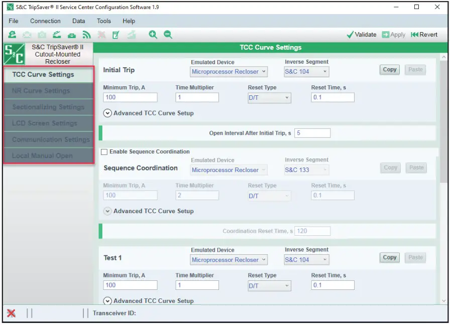 S C TripSaver II Cutout Mounted Recloser Outdoor Distribution Kit - Configuration 5