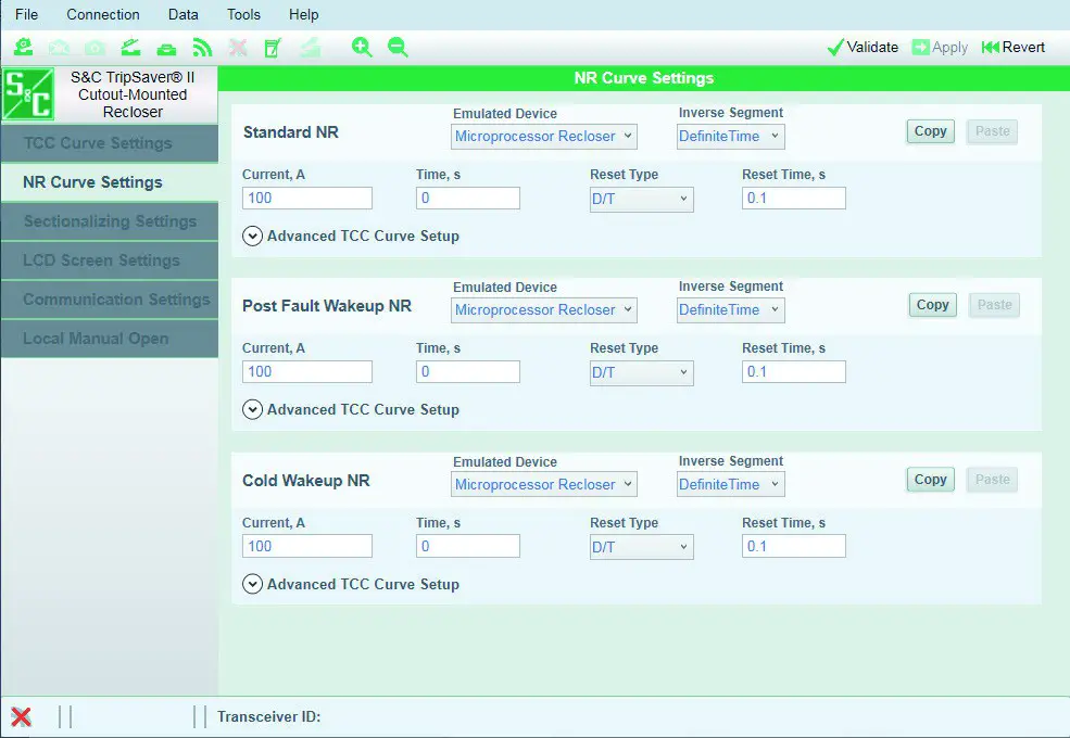 S C TripSaver II Cutout Mounted Recloser Outdoor Distribution Kit - Configuration 71
